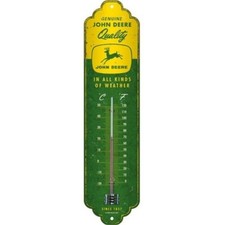 John Deere Retro Thermometer Wall Nostalgic Indoor Yellow 12.5