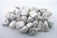 1/2 Pound White Howlite Tumble Polish Polished 3/5 To  9/10 Inch Gemstone T23 picture