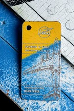 Keychain Aviation Tag IL-76, Original aircraft skin, ilyushin 76, UAF, picture
