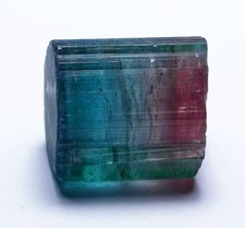 Bi Colour Terminated Watermelon Tourmaline Crystal - 41 Carats picture