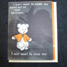 Vintage 1950s Halloween Greeting Card • Hallmark Cards picture