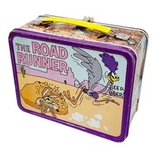 Vintage 1973 Metal ROAD RUNNER King-Seely Warner Bros Lunchbox & 8 oz Thermos picture