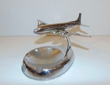 Vic Pastushin Airtray United Airlines Douglas DC-7 Airliner Desk Model Ashtray picture
