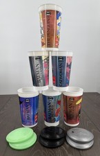 1992 Batman Returns McDonald’s Cup Set With Frisbee Lids, Used picture