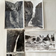 VINTAGE YELLOWSTONE PARK Photos COLUMBIA RIVER PC LOT of 4 picture
