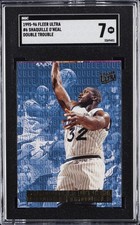 1995-96 FLEER ULTRA DOUBLE TROUBLE #6 SHAQUILLE O'NEAL SGC 7 picture