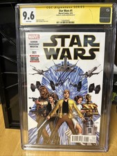 Star Wars #1 (Marvel Comics 2015) CGC 9.6 Signed by Jason Aaron 1st Print picture
