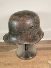 WWI German M16 Stahlhelm Camo Paint Helmet Size 64 Liner Named Wulf WW1 Original picture