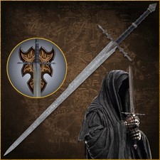 Handmade Nazgul Ringwraith sword, Rings of the Power Angmar Cosplay w/ WallMount picture