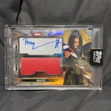 2026 Topps Vault Marvel Vault Mantis Auto Candy Cane Pom Klementieff /50 picture