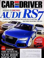ÄUDI RS7 VS. BMW M6  - CAR AND DRIVER MAGAZINE, OCTOBER 2013 picture