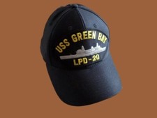 USS GREEN BAY LPD-20 NAVY SHIP HAT U.S MILITARY OFFICIAL BALL CAP U.S.A MADE picture
