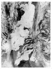 Vintage NASA Lithograph Magellan Venus Lava Flowing Over Venusian Plains 8x10 picture