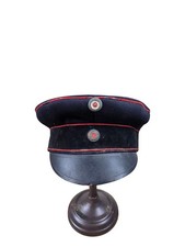Antique WW1 German Prussian Schirmütze / Visor Cap for Officer in Artillery picture