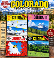 COLLECTIBLE VINTAGE COLORFUL COLORADO ROCKY MOUNTAIN WEST MAGAZINE LOT 1970–1971 picture