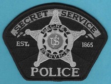 U.S. SECRET SERVICE POLICE TACTICAL PATCH BLACK picture