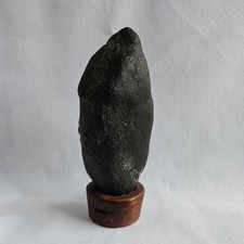 Suiseki Bonsai Kuroishi 石 7x5.5cm 美観石 自然石 彫刻材 used picture