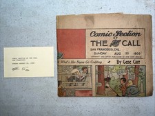 Rare 1909 Comic Section of The San Francisco Call Newspaper Gene Carr *FRAGILE* picture