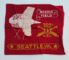 Rare Vintage WWII US Army 304th Barrage Balloon Battalion Sweetheart Pillow Case picture