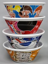 Original 2015 Kellogg’s Glow in the Dark Cereal Bowl Set (4) NOS picture