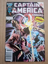 Captain America Annual 8 Marvel 1986 Iconic Mike Zeck Cover FN picture
