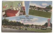 Postcard Delaware Auto Court Hotel New Castle Delaware DE picture