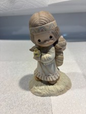 Precious Moments His Burden Is Light Figurine 1977 No symbol marking. picture