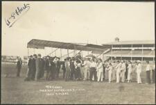 Mr WE Hart front view Sydney showground 1912 AVIATION OLD PHOTO picture