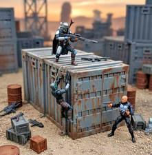 1:18 Scale Shipyard Cargo Container Gray Industrial Terrain for Star wars Gijoe picture