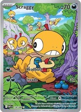 Pokemon Scraggy 138/086 Holo Illustration Rare White Flare NM picture