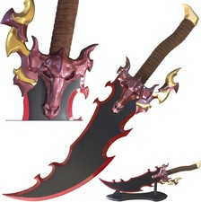 Full Size Anime All Metal Demon King Baran Sword Jinwoo w/ Stand Dragon Cosplay picture