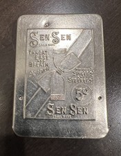 Antique 1912 RARE “Sen-Sen Confection” Metal Bank, Made In Newark, NJ picture