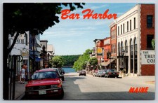 Main Street Bar Harbor Maine ME c1980 Postcard VTG picture