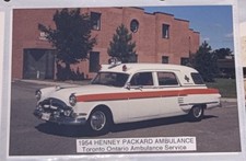1954 Henney Packard Ambulance Toronto Ontario Ambulance Service 4”X6” Photo picture