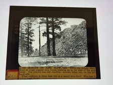Antique Magic Lantern Slide Margin of Lava Flow in California picture