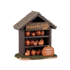 Lemax Spooky Town Halloween Village Accessory Pumpkin Shop Wooden Farm 63805 picture