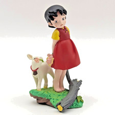 Heidi Girl Of The Alps Vintage Mini Figure Heidi & Snowflake Kaiyodo Used 2001 picture
