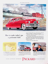 1949 Packard Super Eight Car Print Ad More Power From Your Gas 11x14 picture