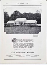 1930 Chicago P. D. Armour Estate Greenhouse King Construction Photo Print AD picture