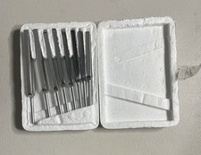 Vintage Steel Tuning Fork Set of 8 Scientific Pitch Physics Lab Sound Resonance picture