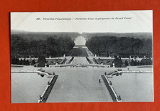 1909 VERSAILLES FRANCE Antique Postcard  ~PANORAMIC VIEW ~ GRAND CANAL picture