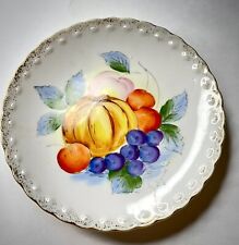 Vintage Suzuki Hand Painted Decorative Porcelain Plate Gold Trim 6” Estate Pc picture
