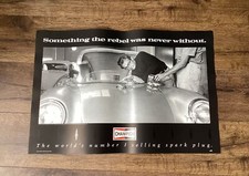NOS 1991 James Dean Champion Spark Plugs Porsche 550 Spider Poster picture