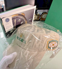 *** Rolex New Pebble Beach car show hat kaki new cotton twill Rare find *** picture