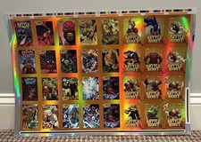 2026 Keepsake Battle Beast Invincible Universe ORANGE 1/1 UNCUT FOIL SHEET SICK picture