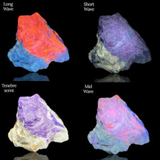 98 G Superb Fluorescent Phosphorescent Tenebrescent Hackmanite Crystal AFGHANIST picture