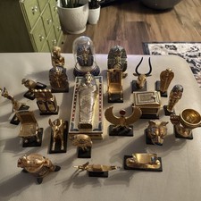 Vintage 1989 Franklin Mint Treasures of Tutankhamun 22 Piece Set picture