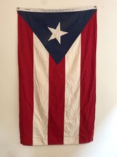 Vintage Puerto Rico Flag Geo Lauterer Chicago 60606 3x5 Boricua Custom Bunting picture