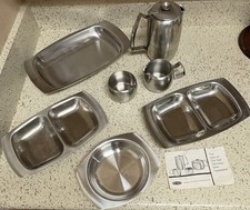 Robert Welch Old Hall 18/8 Stainless Serving Set 7pc MCM Reg 879702 + Leaflet picture