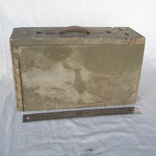Vtg WW1 Wood Ammo Box Dovetail made World War one picture